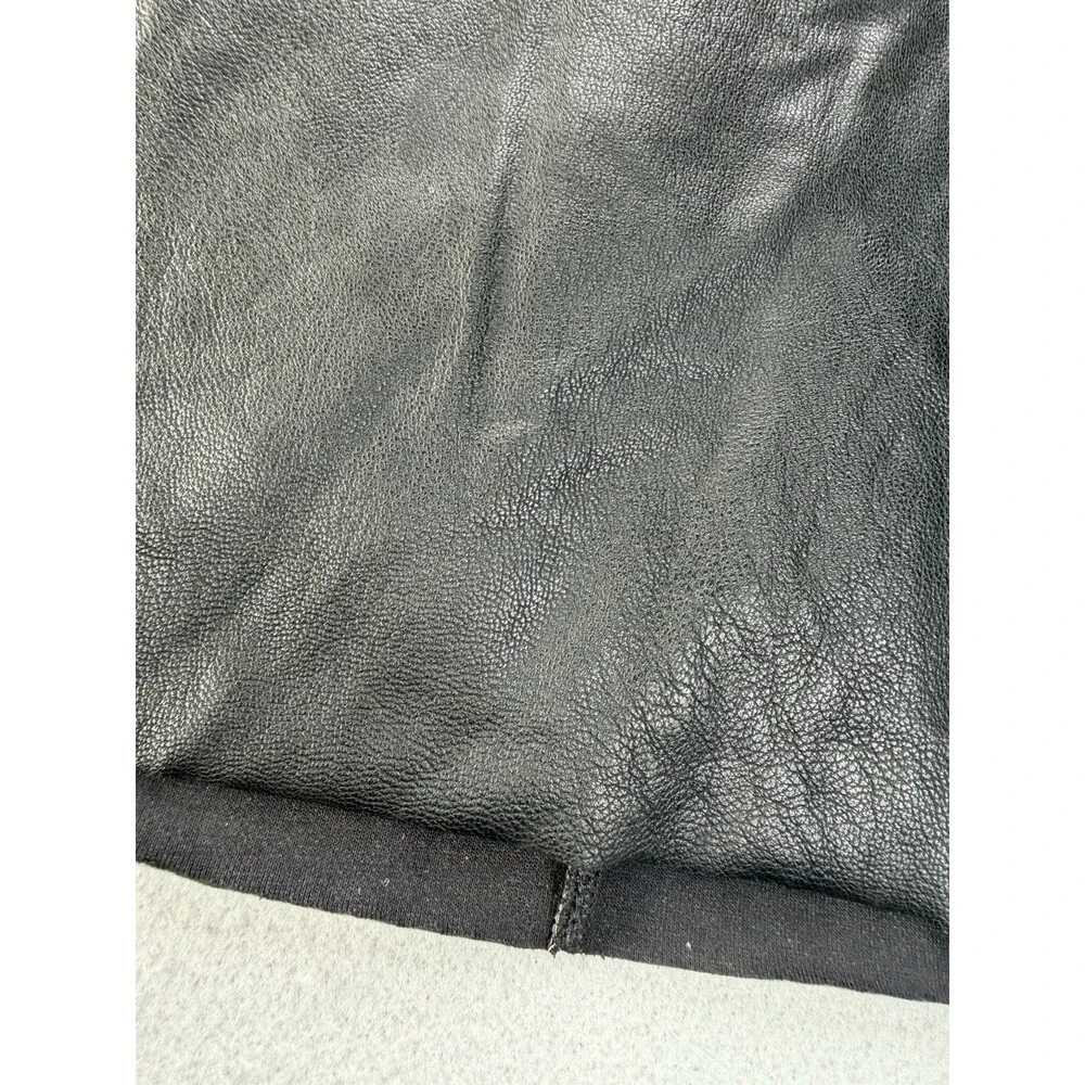 Commando Faux Leather Mini Skirt Black XL Smoothing Pull On Stretch NWT